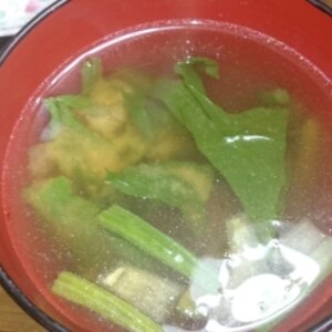 【味噌汁】小松菜の味噌汁
